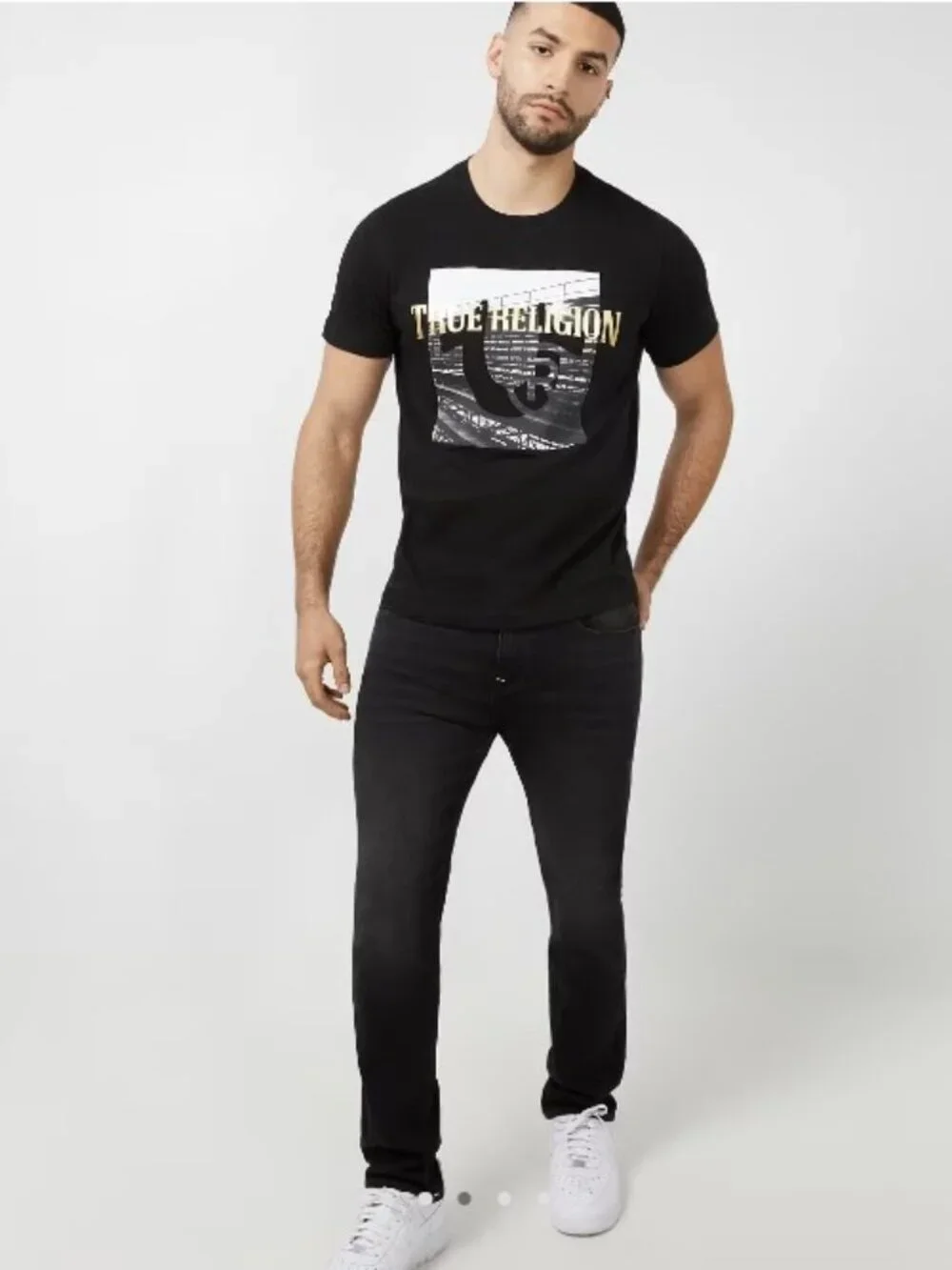 NWT True Religion Rocco Relaxed Skinny W36